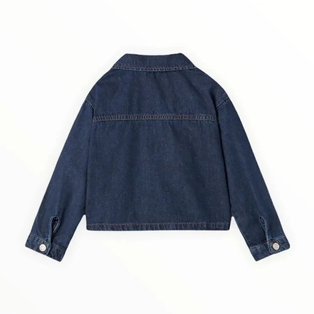 ZARA Kids | Blue | CROPPED DENIM SHIRT